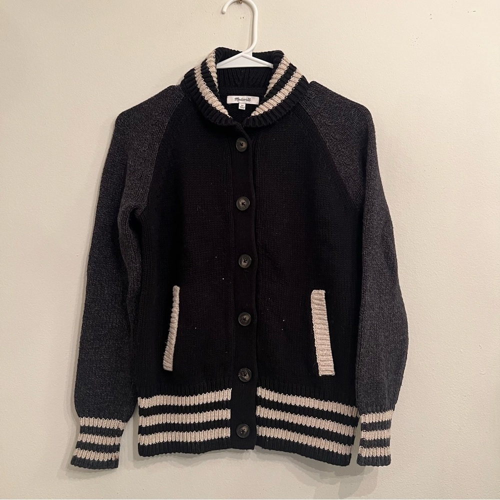 Madewell Varsity Cardigan Bomber